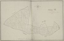 Plan du cadastre napoléonien - Atlas cantonal - Forceville : Derrière les Jardins d'Aque, B1