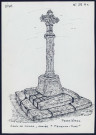 Ferrières (Oise) : croix de pierre - (Reproduction interdite sans autorisation - © Claude Piette)