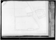 Reproduction de dessin de Duthoit: plan du cimetière de Saint Denis