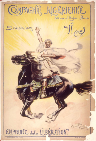 Compagnie algérienne, souscrivez, emprunt de la libération 1918