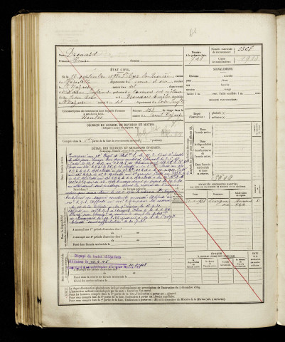 Drouard, Henri, né le 18 septembre 1898 à Saint-Cyr-la-Rivière (Essonne), classe 1918, matricule n° 3367, Bureau de recrutement d'Amiens