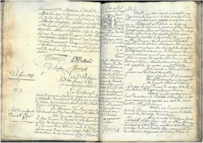 Domqueur : naissances (1836-1839)