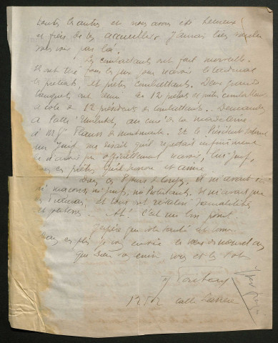 Témoignage de Fontan (Abbé), Marcellin et correspondance avec Jacques Péricard