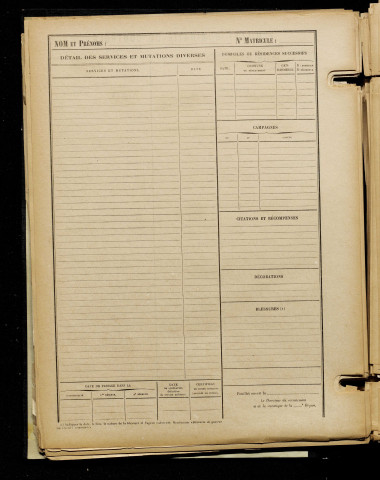 Burie, Paul, né le 08 novembre 1895 à Vouziers (Ille-et-Vilaine), classe 1915, matricule n° 1030, Bureau de recrutement de Péronne