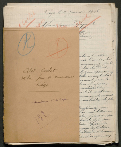 Témoignage de Coclet, Abel (Mitrailleur) et correspondance avec Jacques Péricard