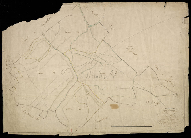 Plan du cadastre napoléonien - Mareuil-Caubert (Mareuil) : tableau d'assemblage