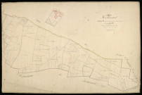 Plan du cadastre napoléonien - Hesbecourt : Bosquets (Les) ; Boîte à Cailloux (La), B et partie développée de B