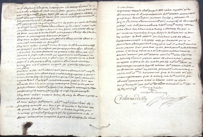 Etude de Me Adrien Dehen à Amiens (étude n°24). Minutes de l'année 1723