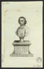 Godefroy Hermant Docteur de Sorbonne et Chanoine de l'église de Beauvais né le 6 février 1617, mort le 11 juillet 1690. Buste sur socle, texte sur la stèle