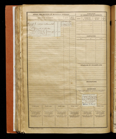 Magnier, Paul Henri François, né le 10 janvier 1892 à Quevauvillers (Somme), classe 1912, matricule n° 657, Bureau de recrutement d'Amiens