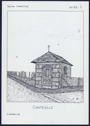 Conteville (Seine-Maritime) : chapelle - (Reproduction interdite sans autorisation - © Claude Piette)