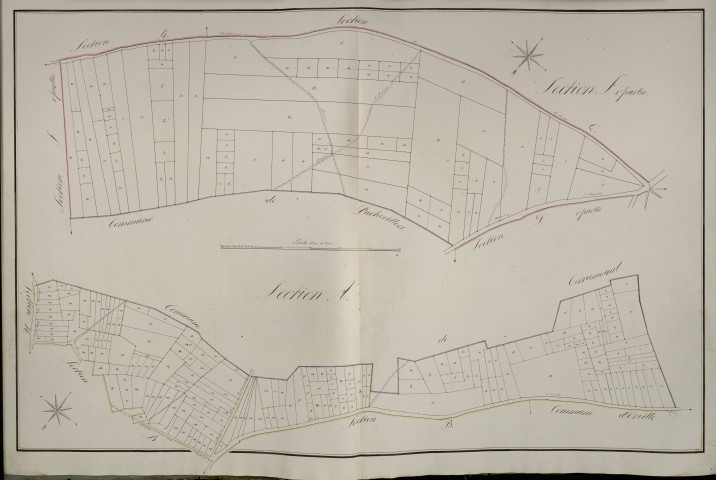 Plan du cadastre napoléonien - Beauquesne (Beauquesnes) : A et F1