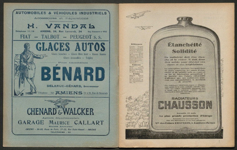 L'Automobile au Pays Picard. Revue mensuelle de l'Automobile-Club de Picardie et de l'Aisne, 190, juillet 1927