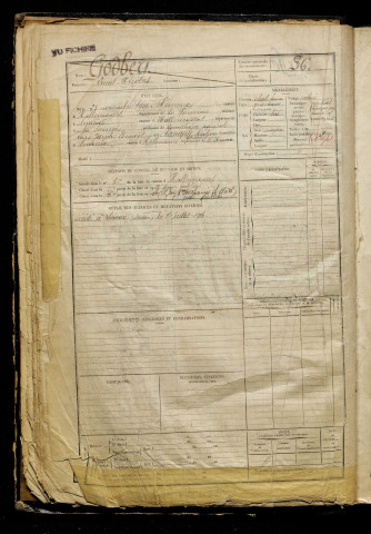 Godbert, Ernest Nicolas, né le 25 novembre 1900 à Limeux (Somme), classe 1920, matricule n° 36, Bureau de recrutement d'Abbeville