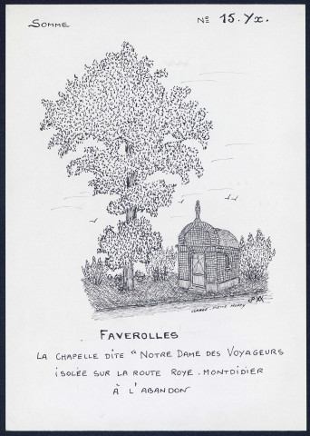 Faverolles : chapelle Notre-Dame des voyageurs - (Reproduction interdite sans autorisation - © Claude Piette)