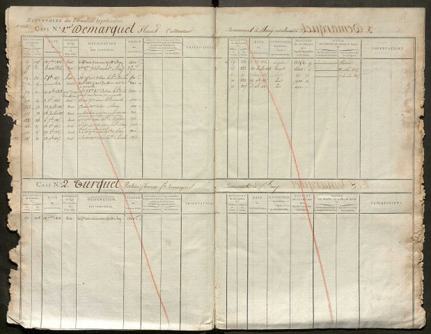Répertoire des formalités hypothécaires, du 17/09/1812 au 25/01/1813, registre n° 063 (Péronne)