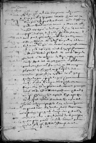 Etude de Me Antoine Limeux à Amiens (étude n°11). Minutes de l'année 1638