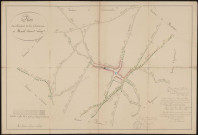 Plan des chemins de la commune de Mesnil-Saint-Georges, approuvé le 31 octobre 1825 (copie de 1862).