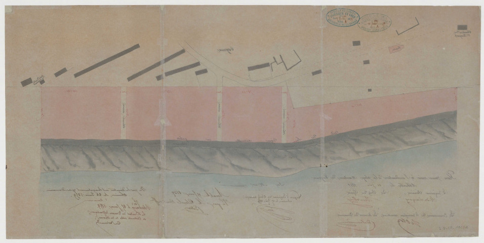 Cayeux-sur-Mer. Plan pour servir à l'amodiation de la plage maritime de Cayeux, 10 juin 1859.