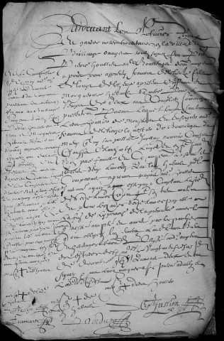 Etude de Me François De Saint-Fuscien à Amiens (étude n°18). Minutes de l'année 1642