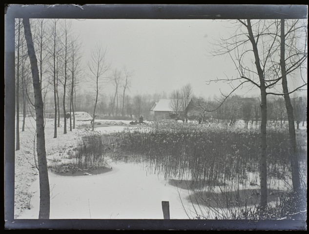 Effet de neige à Longpré-les-Amiens - février 1904