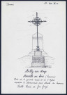 Ailly-sur-Noye (hameau de Merville-au-Bois) : belle croix de fer forgé - (Reproduction interdite sans autorisation - © Claude Piette)