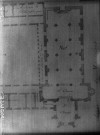 Photo du plan de l'église, appartenant au musée d'Epinal