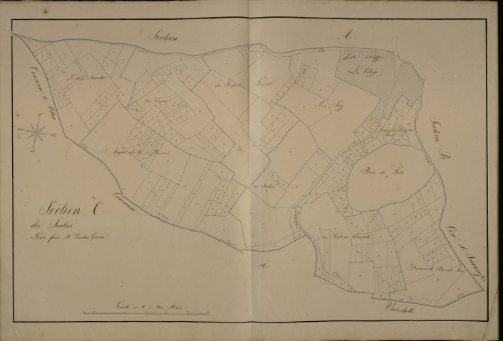Plan du cadastre napoléonien - Brucamps : Seulier (Le), C