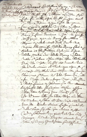 Etude de Me Philippe Caron à Amiens (étude n°1). Minutes de l'année 1671