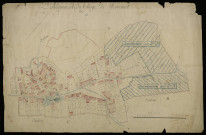 Plan du cadastre napoléonien - Morcourt : Village (Le), développement d'une partie des sections A, B1 et C