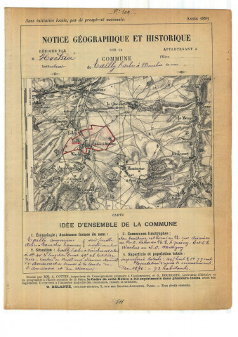 Tailly L"arbre A Mouches : notice historique et géographique sur la commune