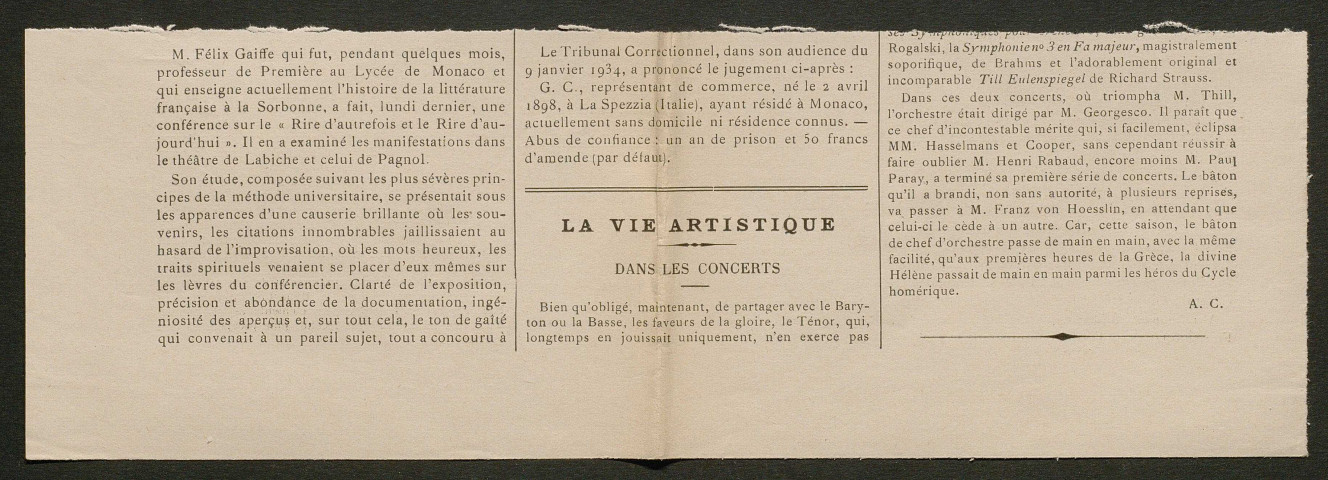 Témoignage de Carles, Alfred Joseph et correspondance avec Jacques Péricard