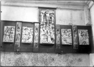 Eglise abbatiale de Saint-Riquier : les panneaux sculptés du retable