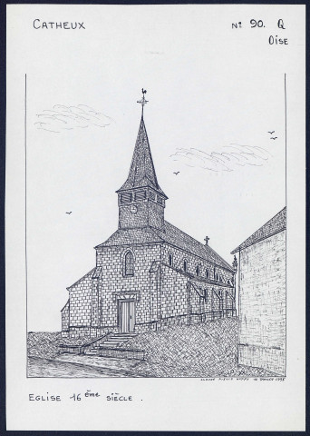 Catheux (Oise) : église XVIe - (Reproduction interdite sans autorisation - © Claude Piette)