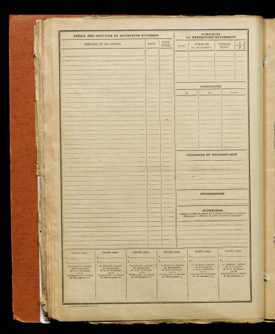 Dufour, Fernand, classe 1917, matricule n° 296, Bureau de recrutement d'Amiens