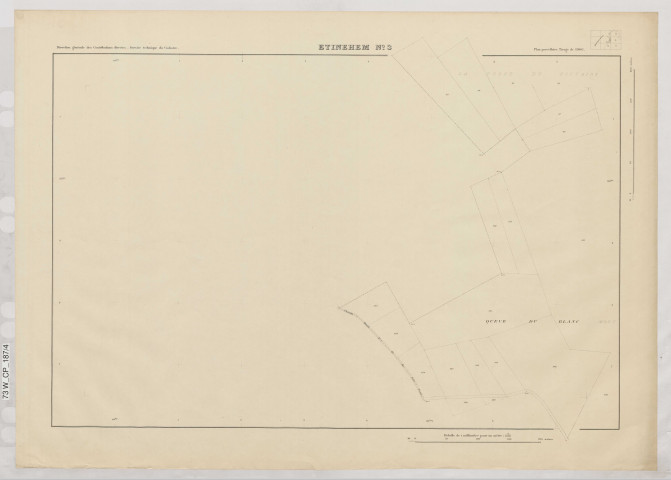 Plan du cadastre rénové - Esmery-Hallon : section F5
