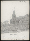 Pont-Rémy : l'église vue des écoles rue Jean-Macé - (Reproduction interdite sans autorisation - © Claude Piette)
