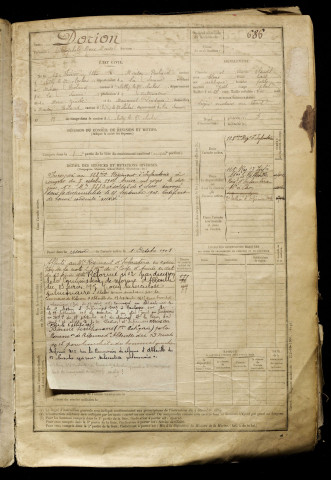 Dorion, Théophile Marc Marcel, né le 23 février 1885 à Maison-Roland (Somme), classe 1905, matricule n° 686, Bureau de recrutement d'Abbeville