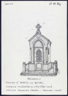 Boisrault (commune d'Hornoy-le-Bourg) : chapelle funéraire au cimetière isolé - (Reproduction interdite sans autorisation - © Claude Piette)