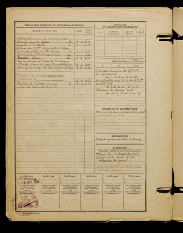 Trévaux, Emile Félicien Ovide, né le 03 décembre 1886 à Dompierre-Becquincourt (Somme), classe 1906, matricule n° 1070, Bureau de recrutement de Péronne