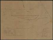 Le Crotoy. Plan d'une portion de terrain (mollière) ABCDEF que la commune du Crotoy se propose d'aliéner, 20 mars 1857.