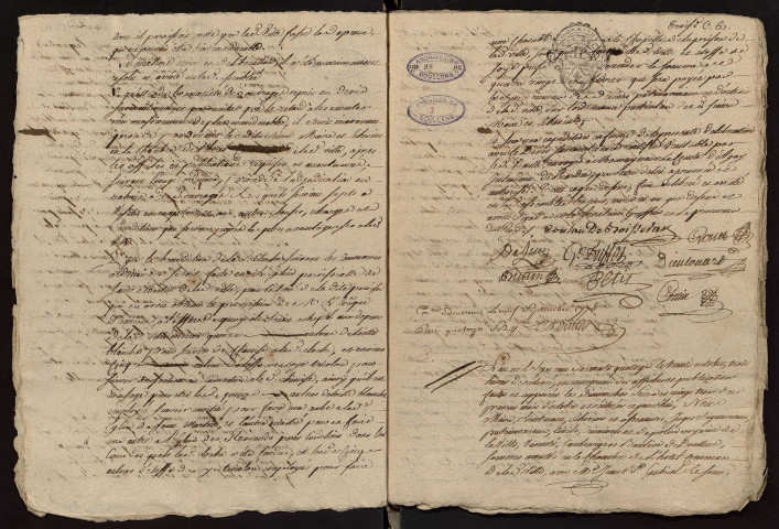 Doullens. Délibérations de l'échevinage