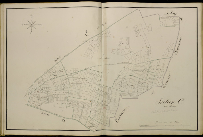 Plan du cadastre napoléonien - Atlas cantonal - Mericourt-sur-Somme (Méricourt sur Somme) : C2
