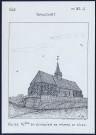 Haucourt (Oise) : église XVIe en échiquier de pierre et silex - (Reproduction interdite sans autorisation - © Claude Piette)
