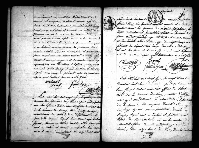 Berny-sur-Noye : naissances, mariages, décès (1827-1870)