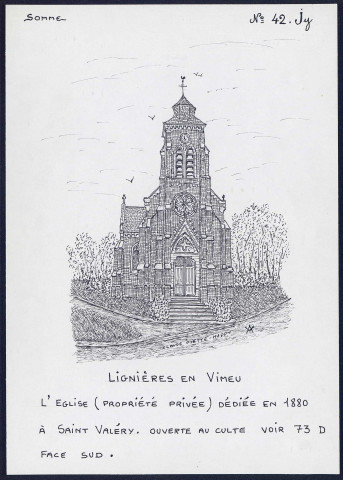 Lignières-en-Vimeu : église dédiée à Saint-Valery - (Reproduction interdite sans autorisation - © Claude Piette)