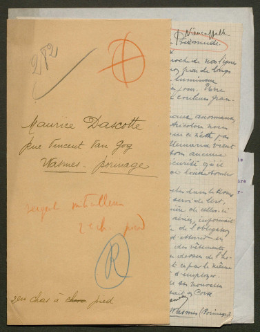 Témoignage de Dascotte, Maurice (Sergent mitrailleur) et correspondance avec Jacques Péricard