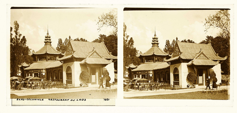 Exposition coloniale internationale : restaurant du Laos