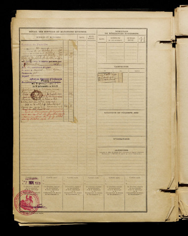 Abriany, Henri Paul Arthur, né le 21 décembre 1890 à Amiens (Somme), classe 1910, matricule n° 1357, Bureau de recrutement d'Amiens