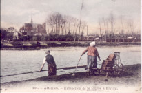 Amiens - Extraction de la tourbe à Rivery